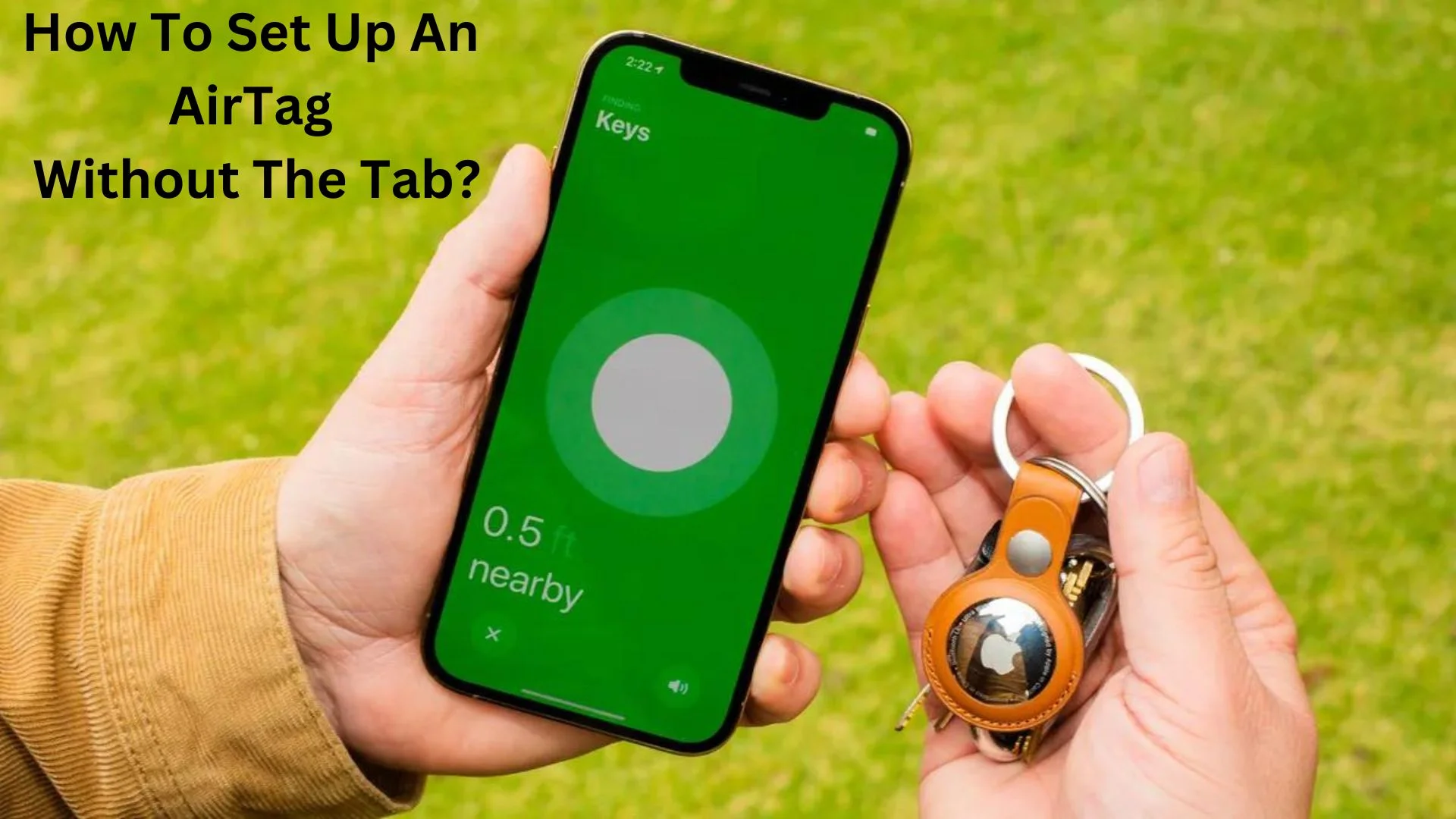 How To Set Up An AirTag Without The Tab